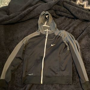 Nike Black Zip Up Light Jacket
